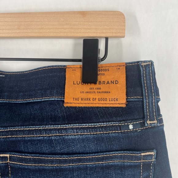 Lucky Brand Lolita Crop Jeans Womens 30 Blue Denim Cotton Dark Wash Skinny Leg - Picture 8 of 14